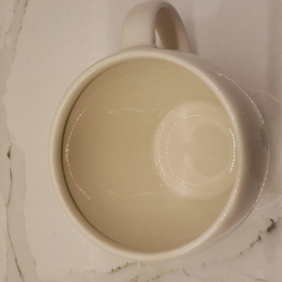 𝅺starbucks 2003 Coffee Barista Mug Cub Abbey II Espresso White Green. 7.5 oz - Picture 5 of 6